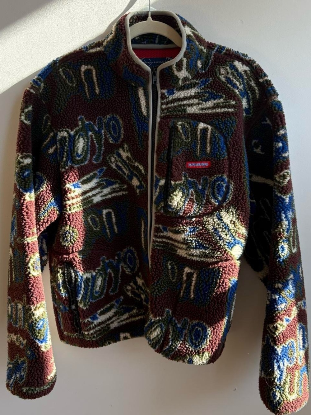 Punk and yo skater brand fleece zip up